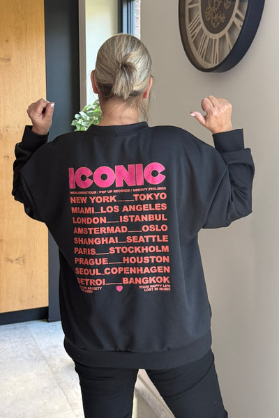 Sweat " Iconic" Noir GT (15353828344133)