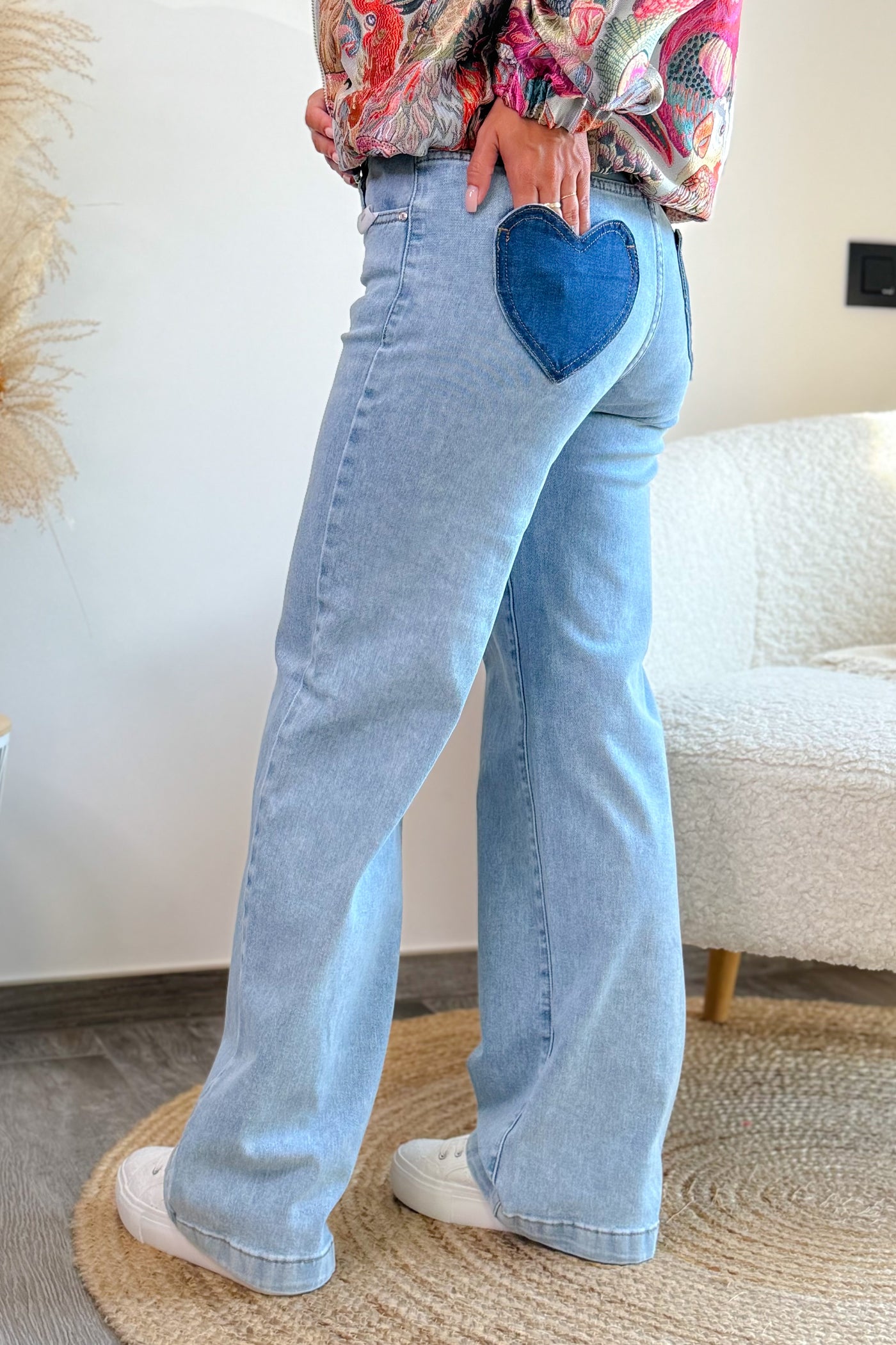 Jeans Wide Leg M7295D-K Bleu (15147701174597)