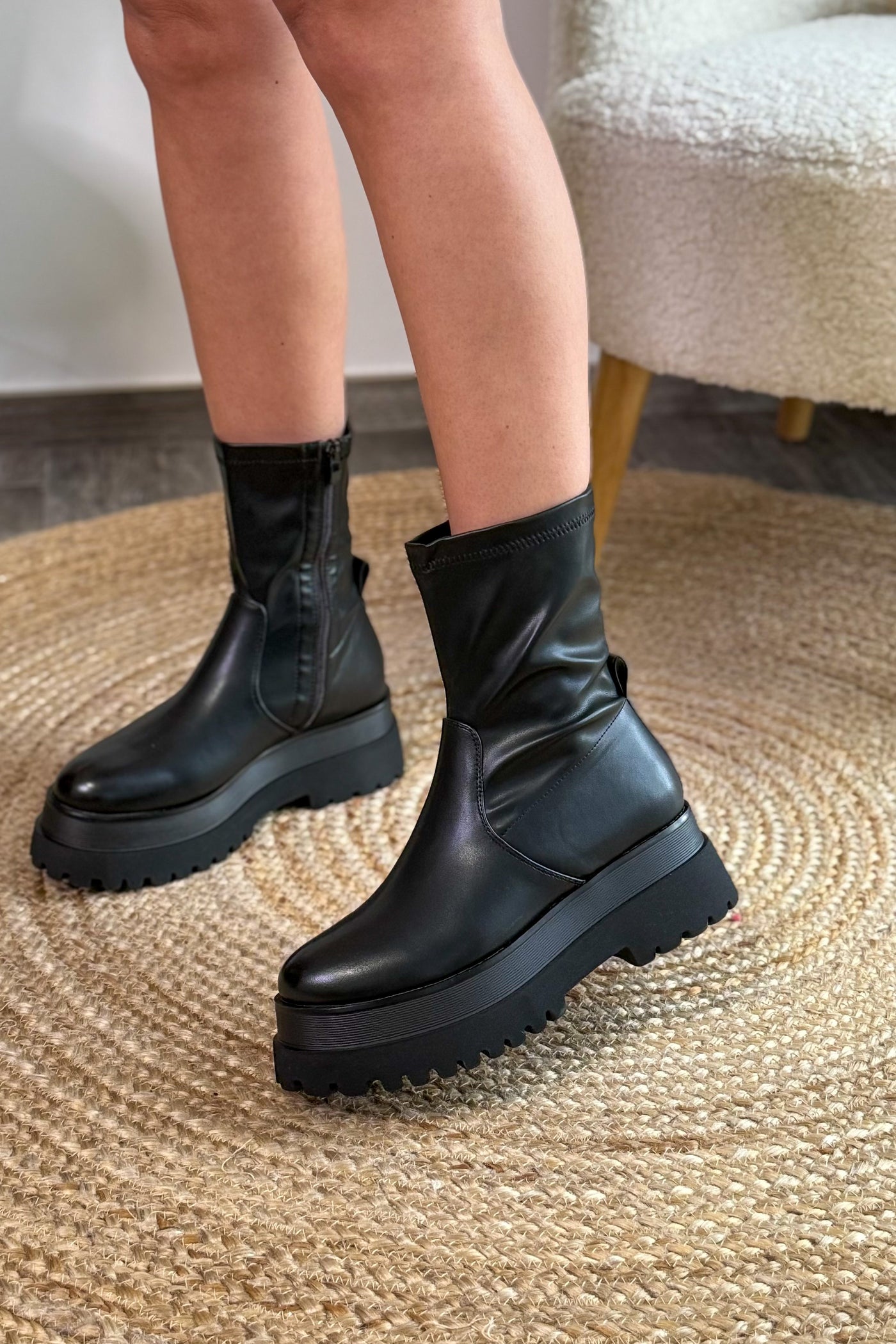 Bottine Compensée Sorneille Noir