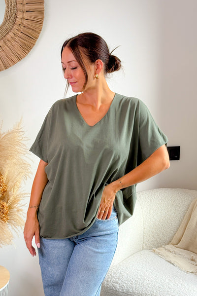 T-Shirt Barbara Kaki (15265936146757)