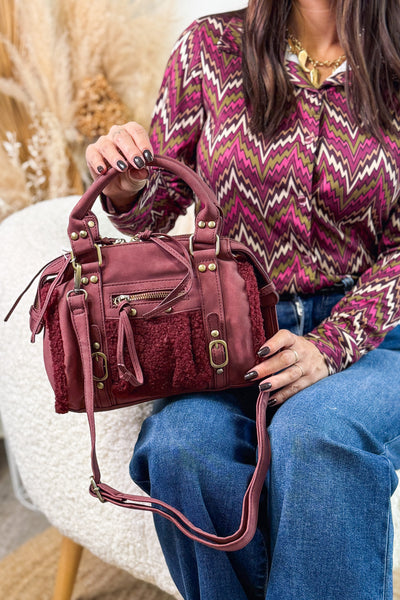 Sac Effie Bordeaux Bi Matière