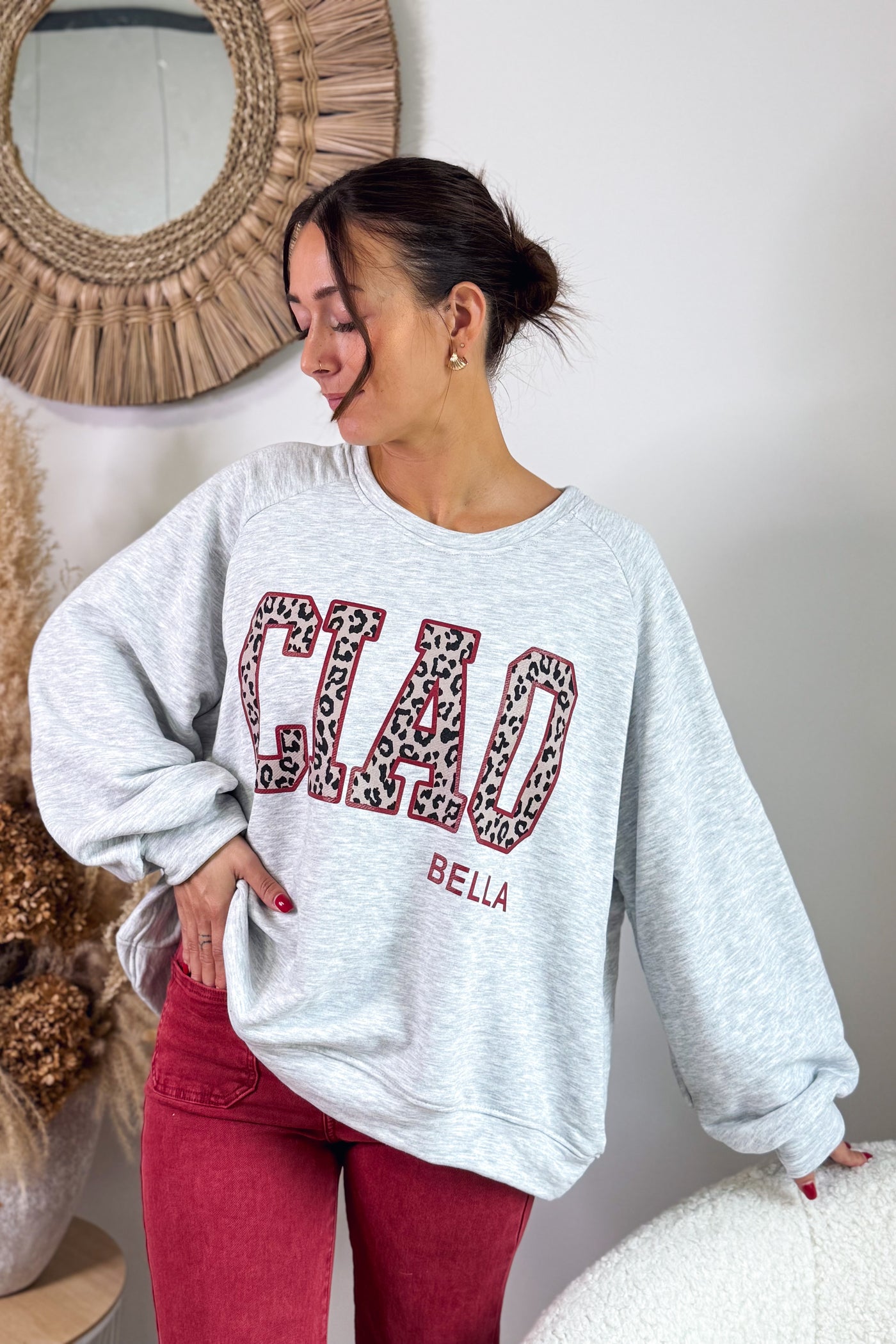 Sweat " Ciao" Gris (15314652496197)
