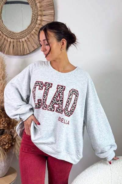 Sweat " Ciao" Gris (15314652496197)