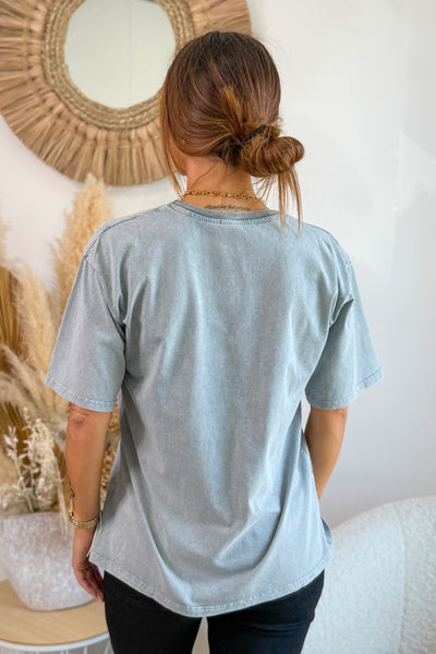 T-Shirt "Ciao" Gris Délavé (15242528850245)
