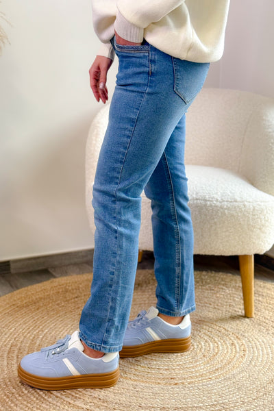 Jeans Sissy Bleu Red Button (14904640143685)