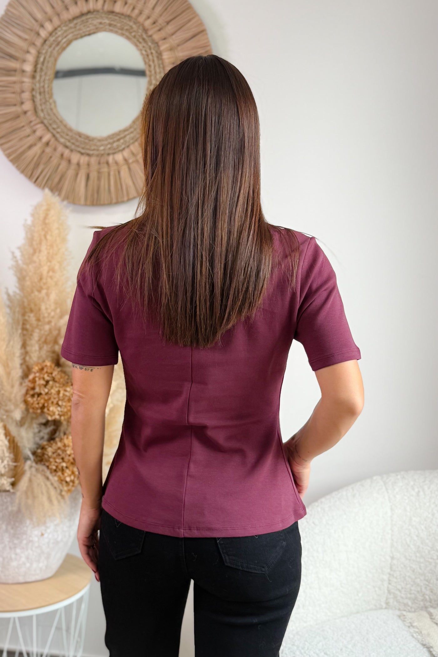 T-Shirt Eva Bordeaux JDY (15329554596165)