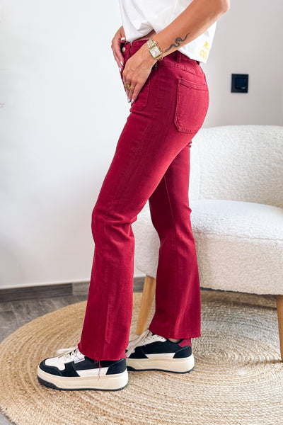 Jeans Flared Y6119X2 Bordeaux (15157031174469)