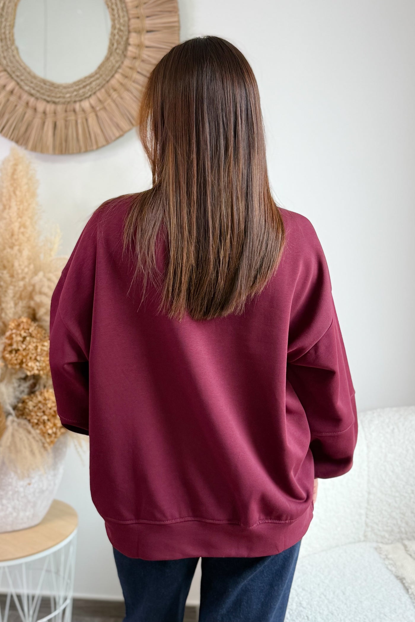 Sweat "Life Isn't Perfect..." Bordeaux (15330053292357)