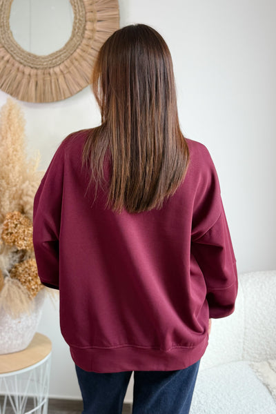 Sweat "Life Isn't Perfect..." Bordeaux (15330053292357)
