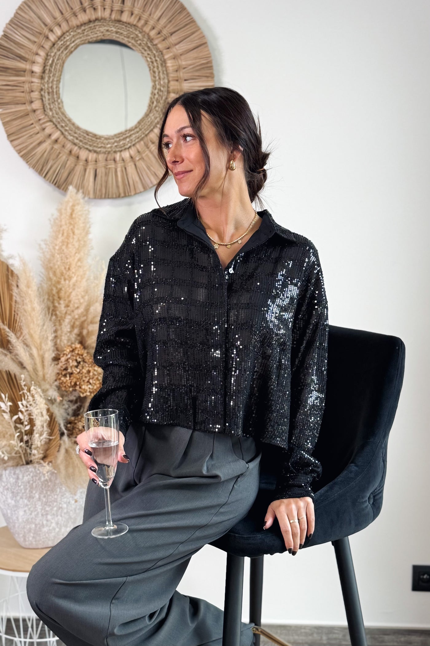 Chemise Darina Noir Only