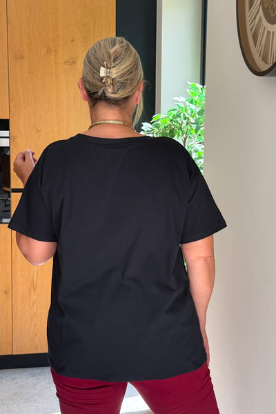 T-Shirt " Bichette" Noir GT (15260758081861)