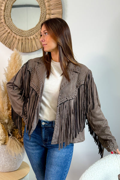 Veste A Frange Mark Choco (15297626734917)