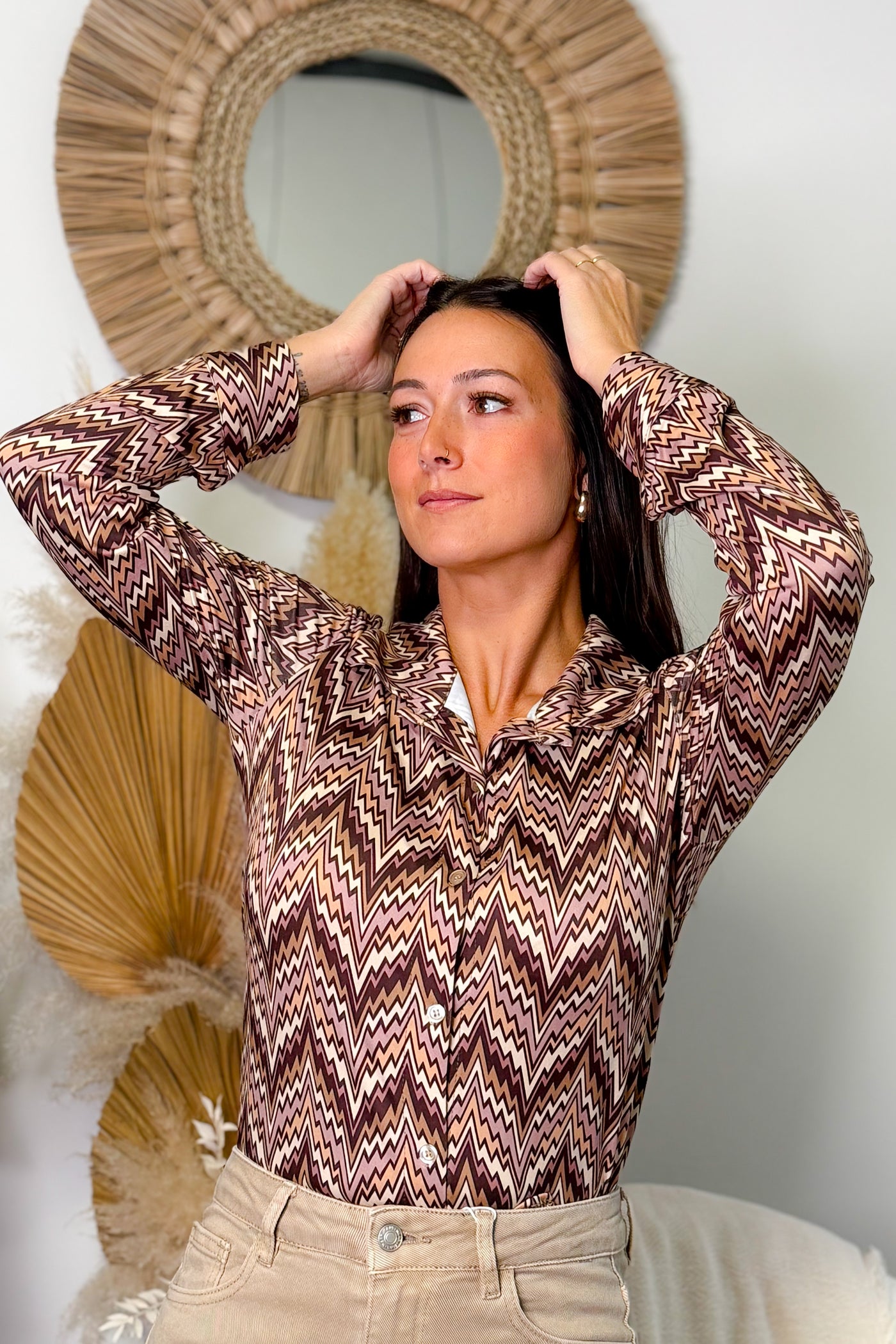 Chemise Salerno Beige Victoria