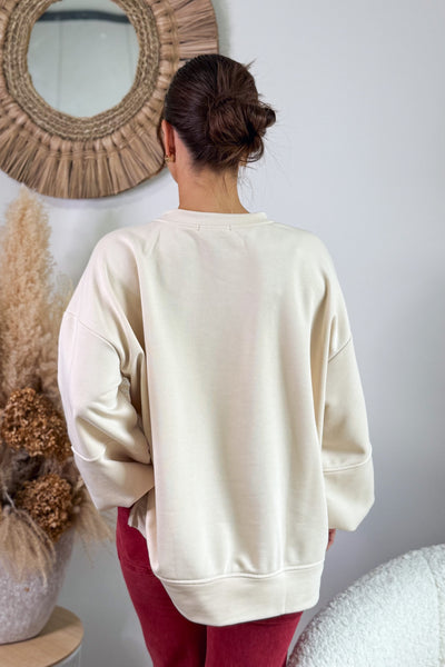 Sweat " Vintage" Beige (15314967626053)