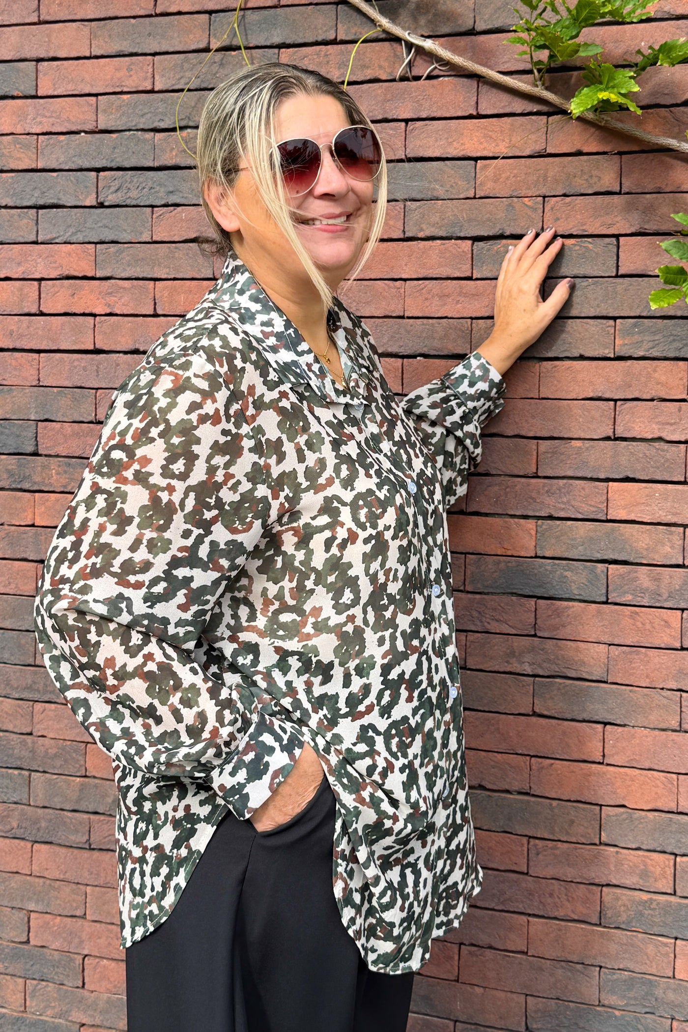 Chemisier Carmela Kaki GT