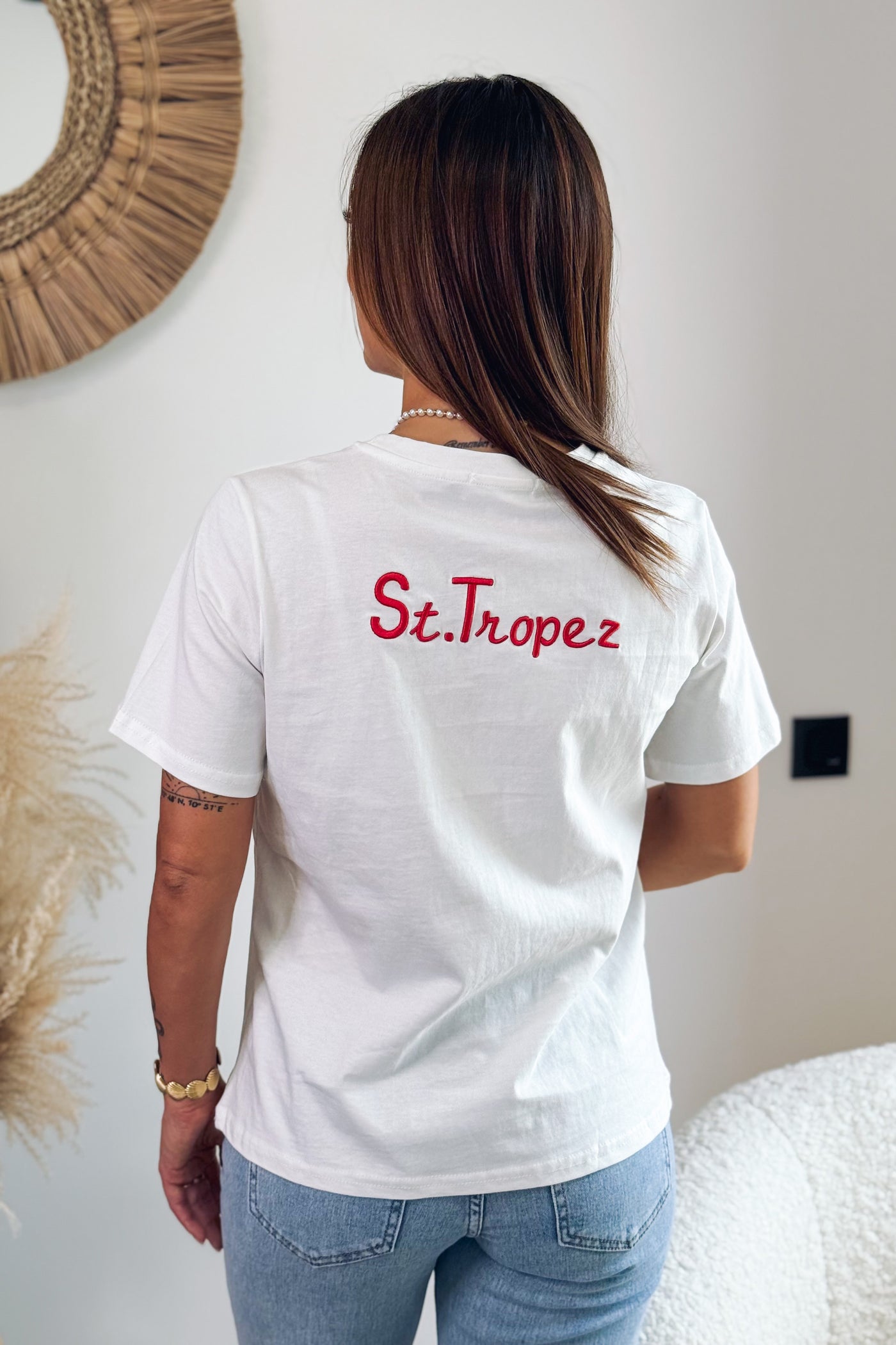 T-Shirt " Saint-Tropez" Rouge (15115068768581)