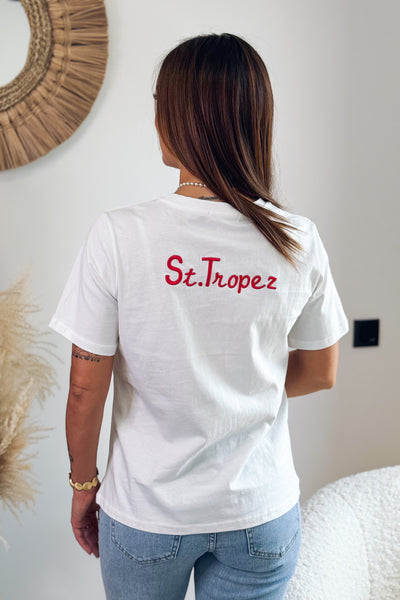 T-Shirt " Saint-Tropez" Rouge (15115068768581)