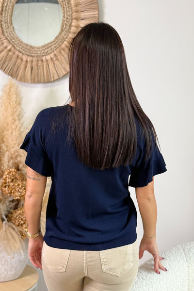 Top Joyla Bleu Marine