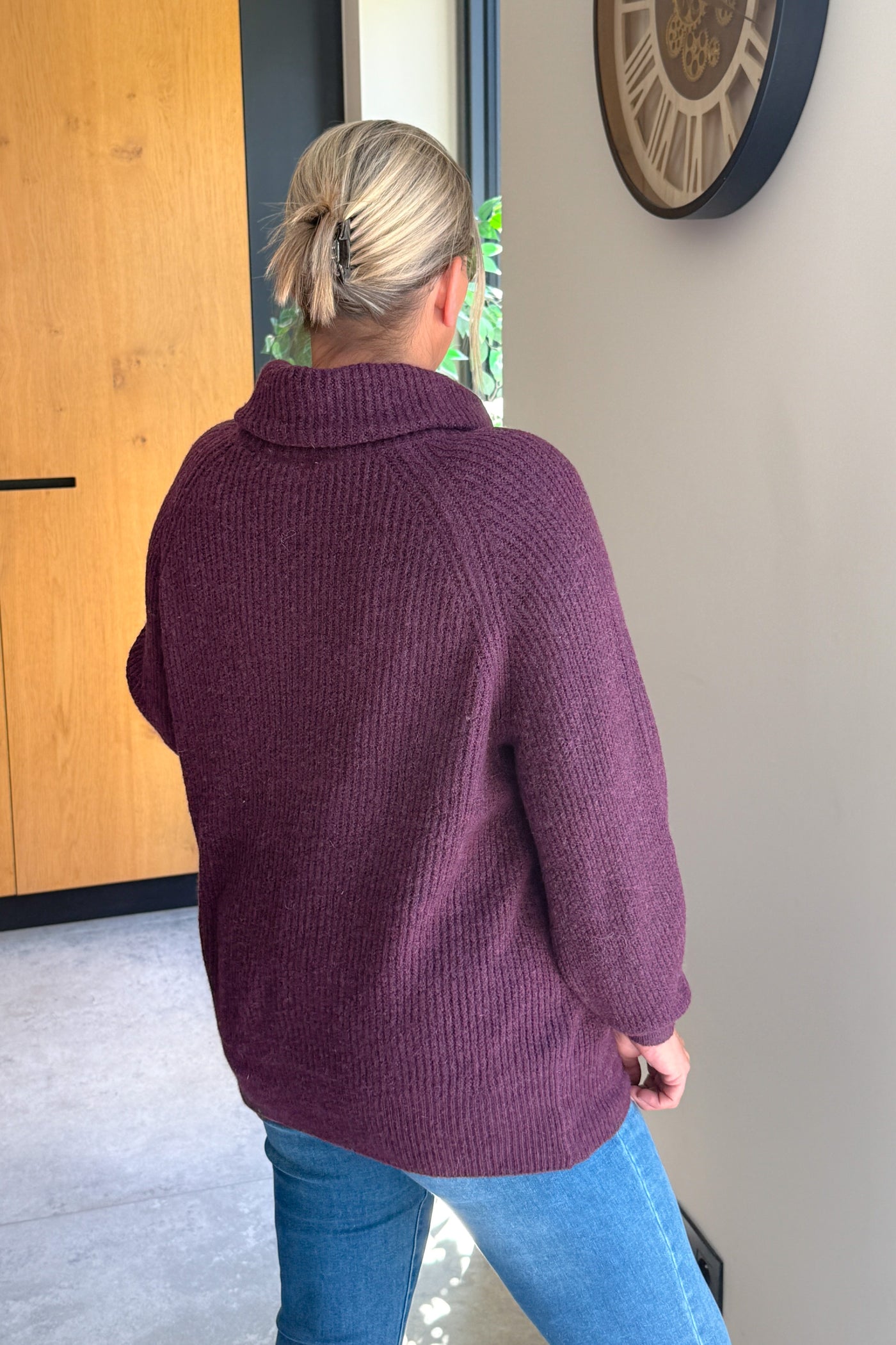 Pull CarWhitney Bordeaux Col Roulé Carmakoma (15308051218757)