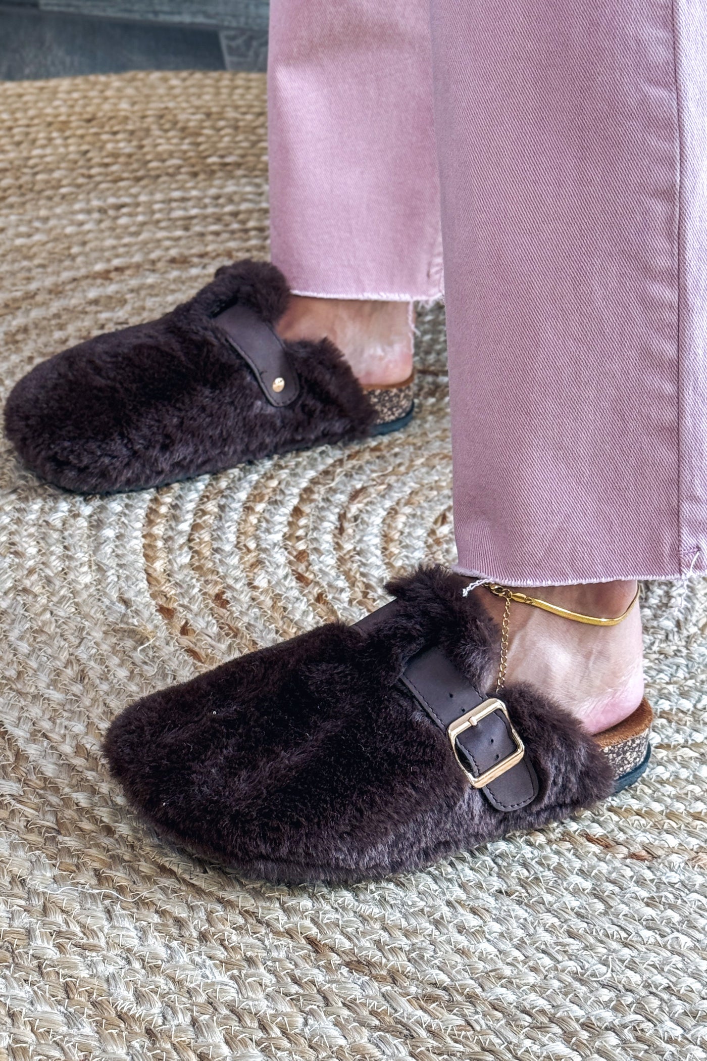 Mules Yali Choco Fourrure (15265014710597)