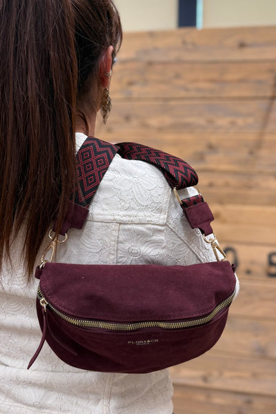 Sac Banane Rudolphine Suédine Bordeaux (15296018219333)