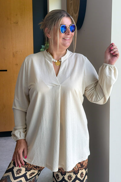Blouse CarJolly Beige Carmakoma (42/48) (15162480820549)