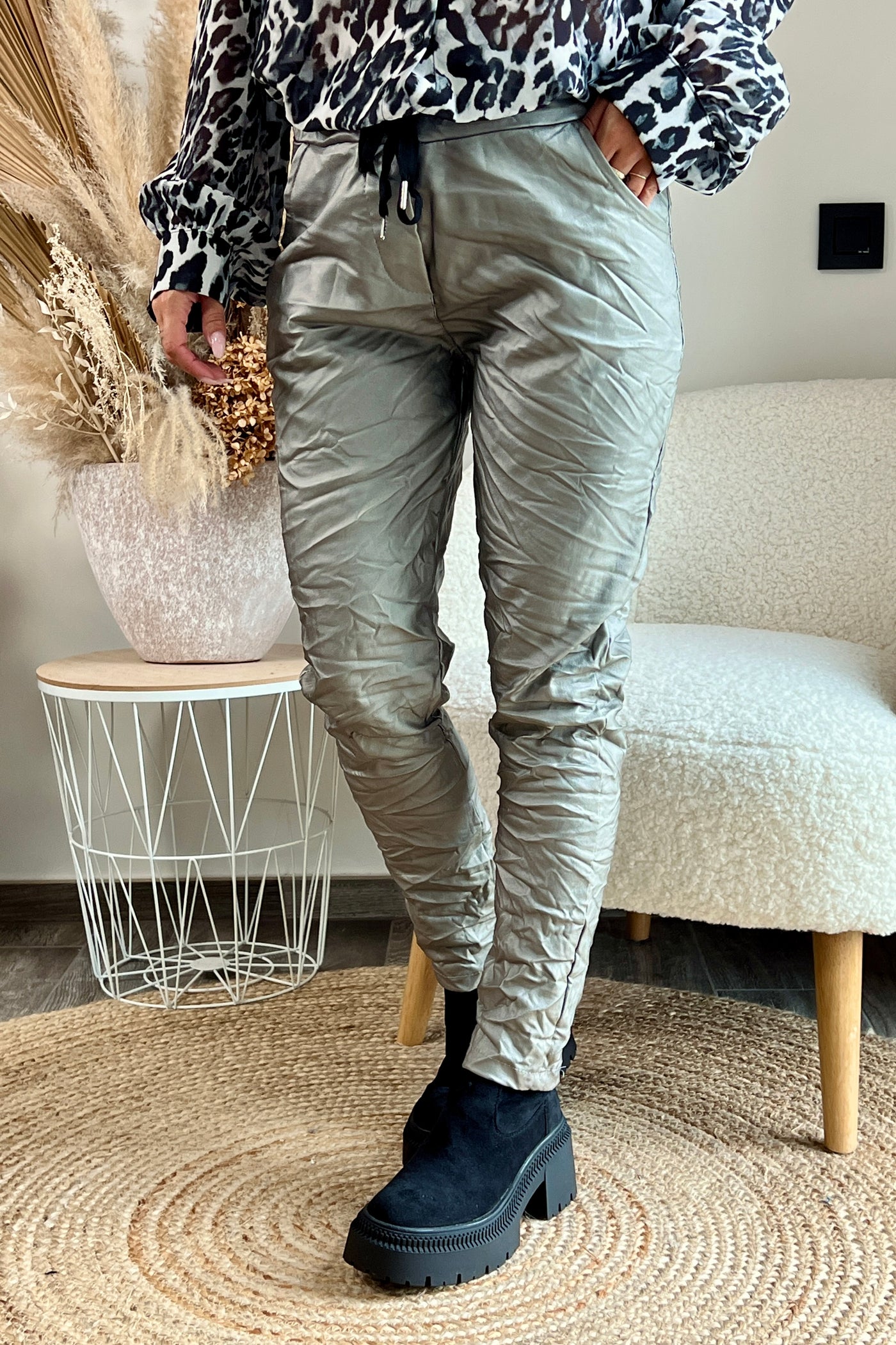 Pantalon Magique Céline Huilé Argent (9685366964549)