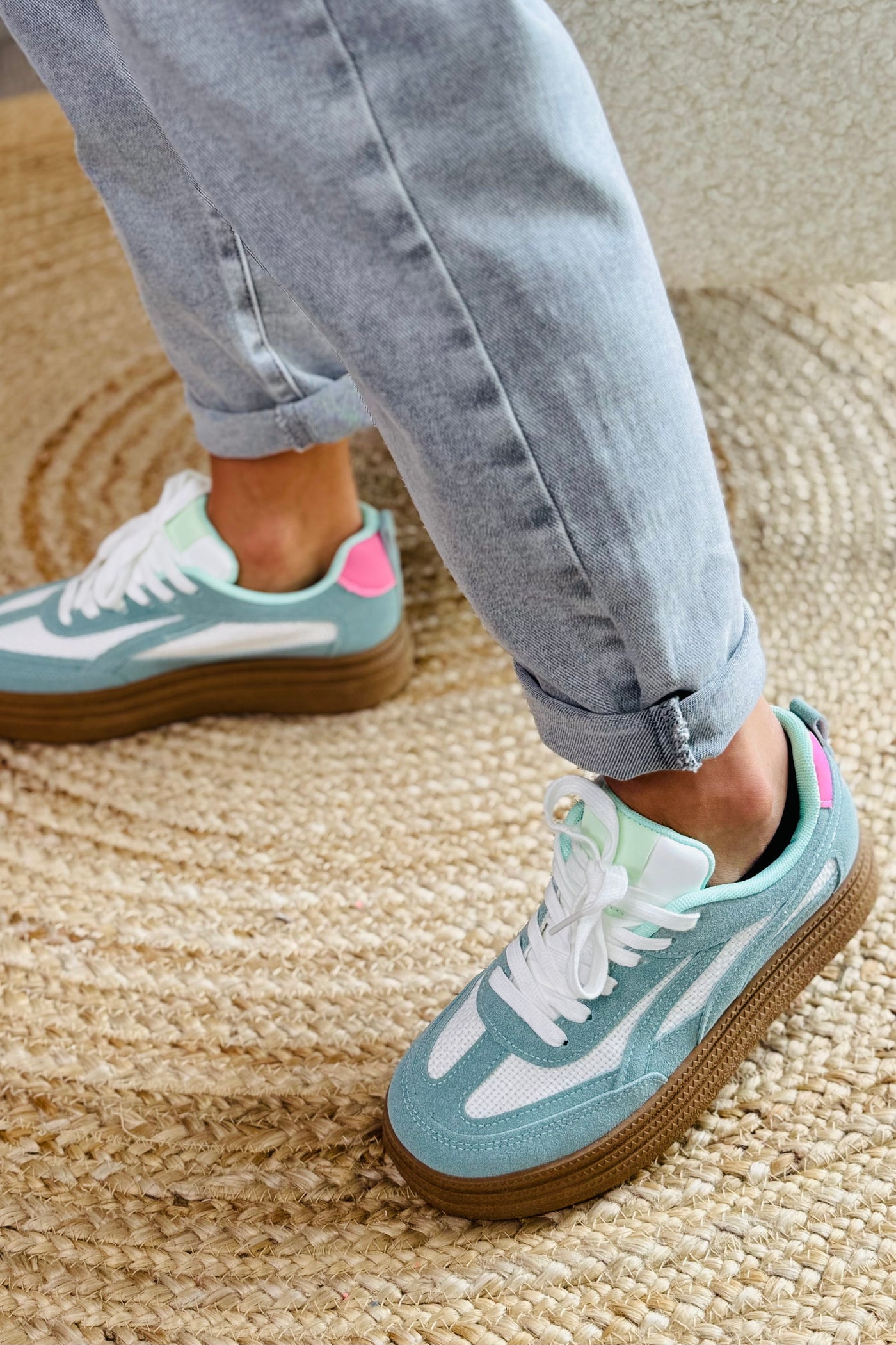 Baskets Addax Bleu Vert (15086268711237)