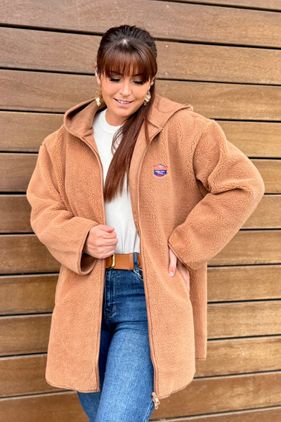 Manteau Teddy Belly Brun (15304436056389)