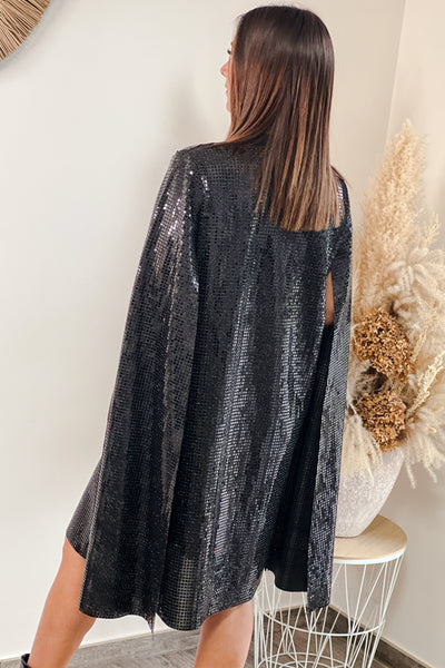 Robe Cindy Noir à Sequins (8746847142213)