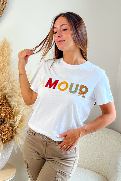 T-Shirt Amour Blanc (9580017549637)