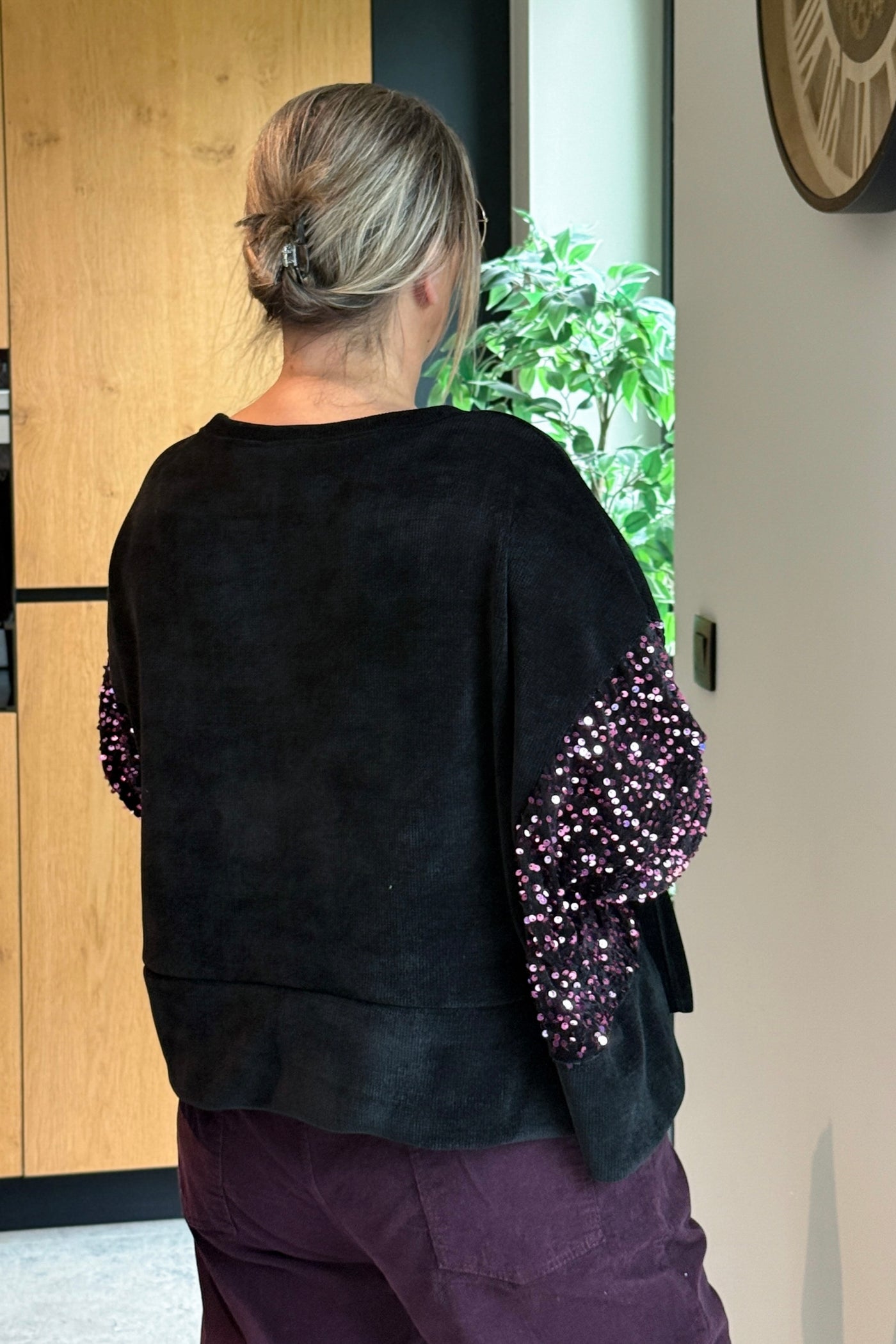 Pull Lianisa à Sequins Noir GT