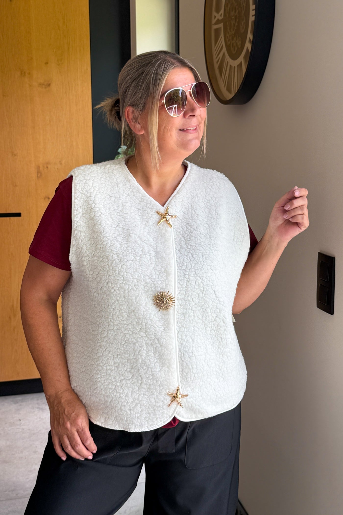 Gilet Teddy Luppa Blanc GT (15288988926277)