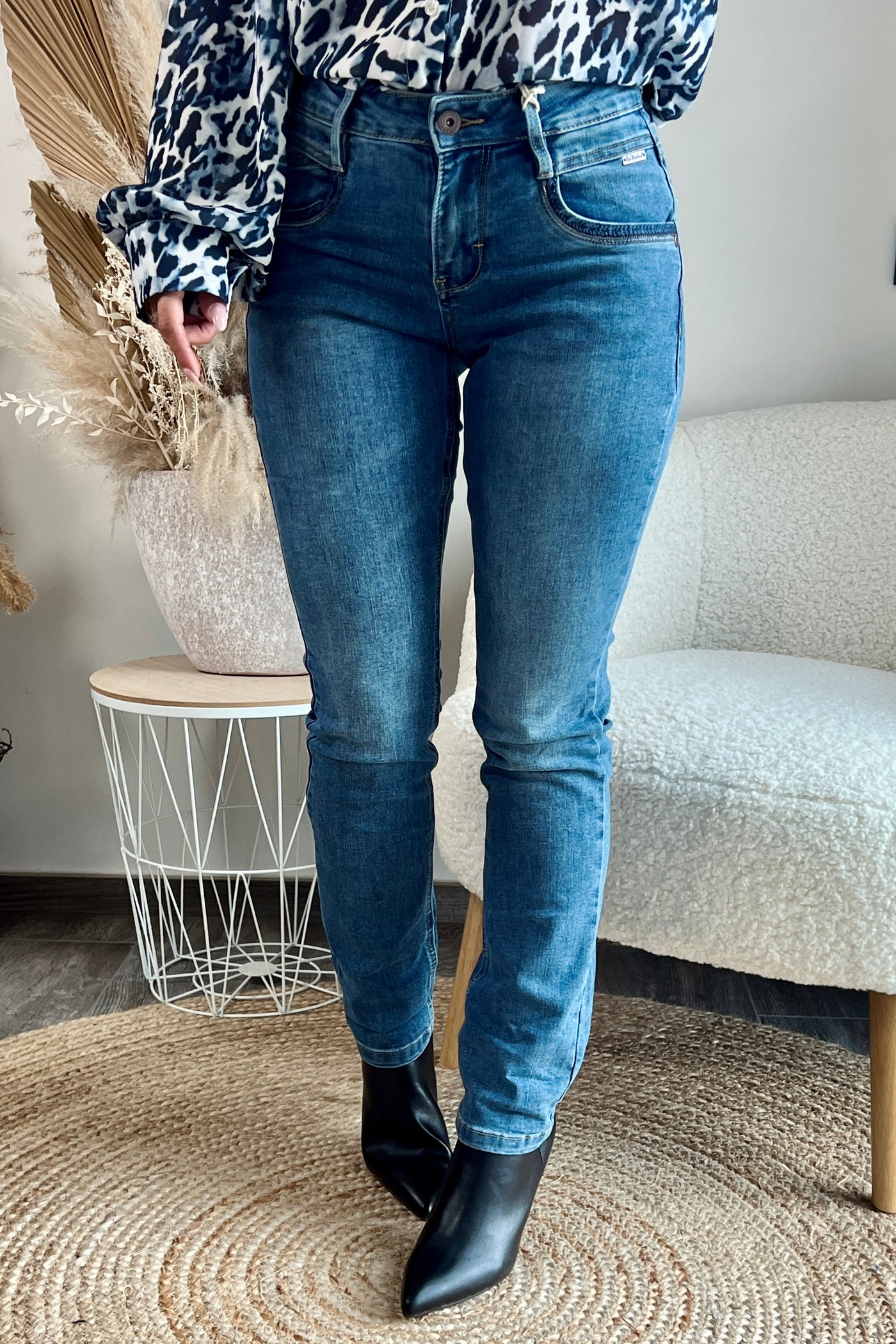 Jeans Sissy Bleu Used Red Button (9685345698117)