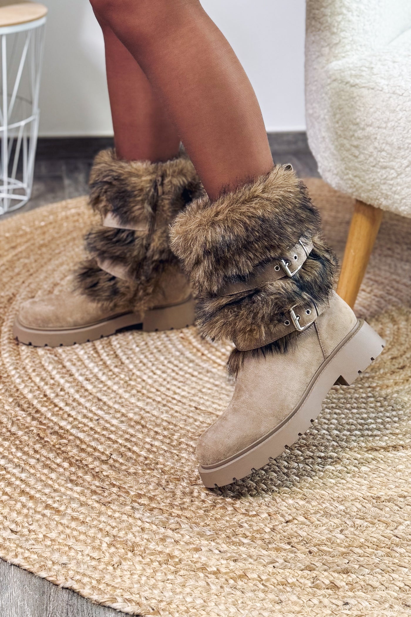 Bottes Fourrure Anne-So Beige