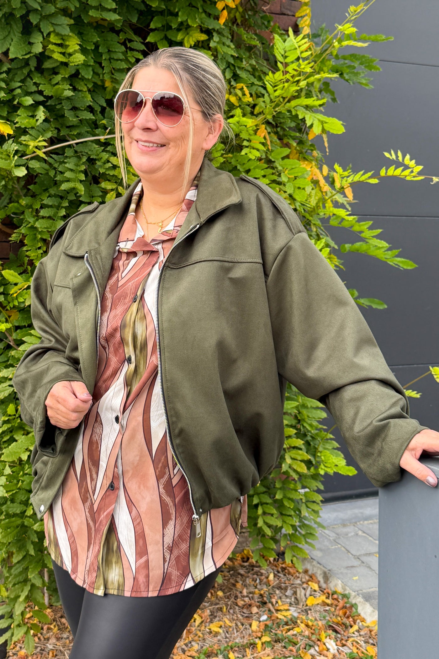 Veste Louane Suédine Kaki GT