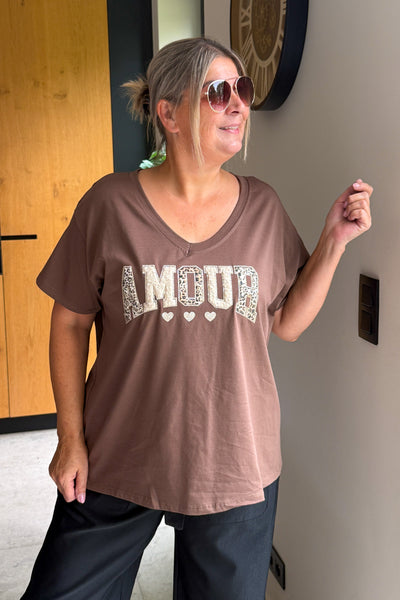 T-Shirt " Amour" Choco GT (15288918311237)