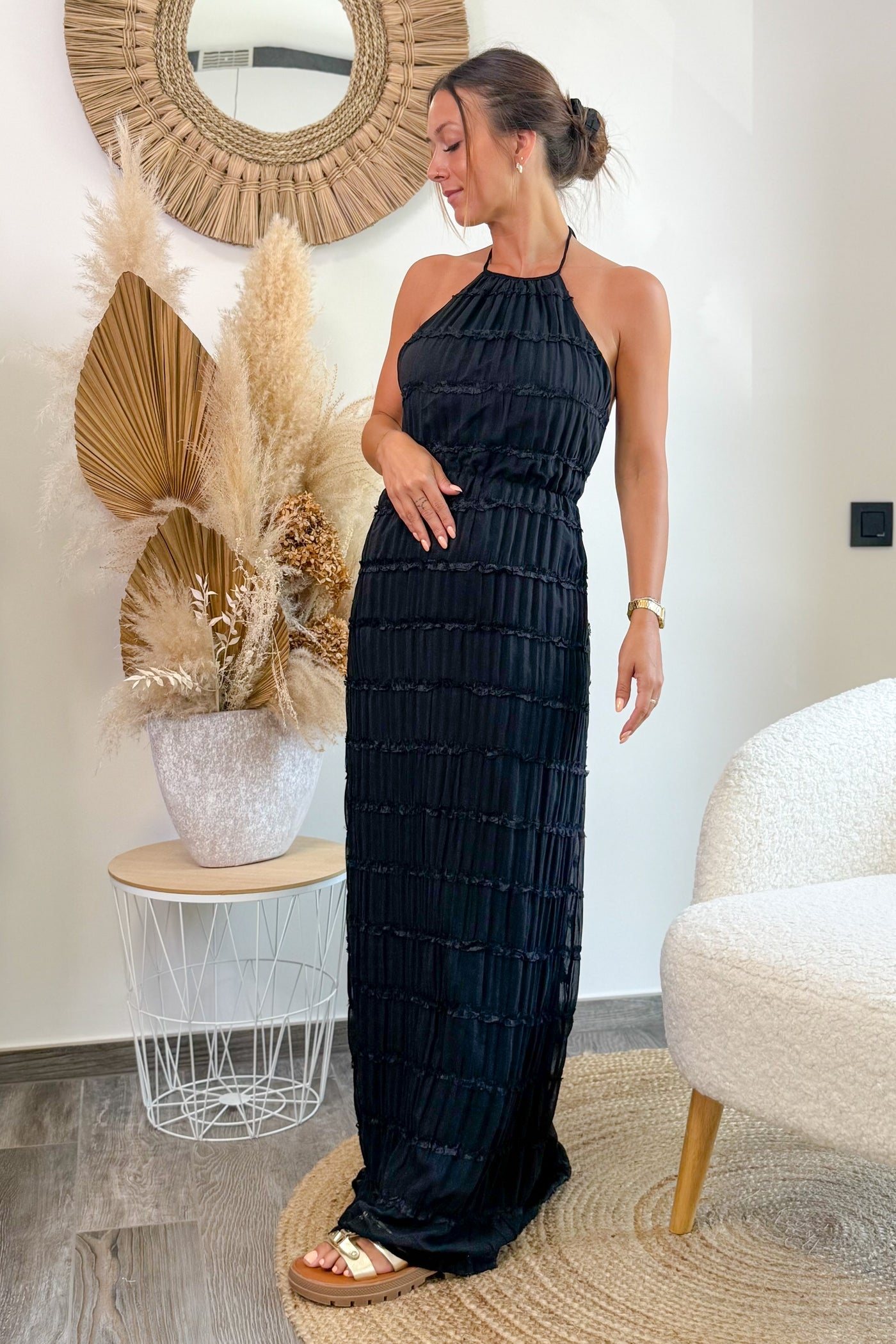 Longue Robe Carline Noir (15198306697541)