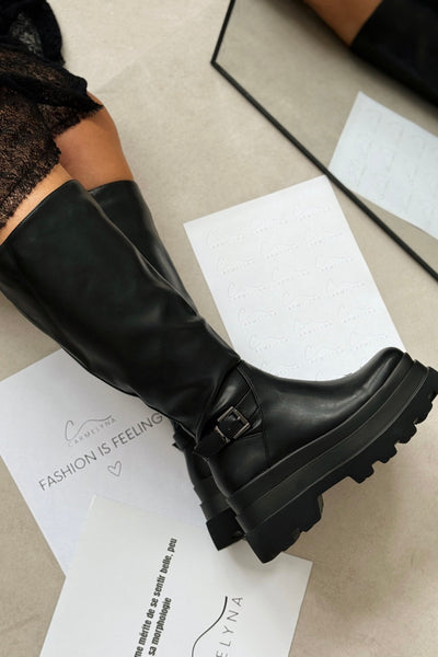 Botte Irina Noir Mollet XL (15318537699653)