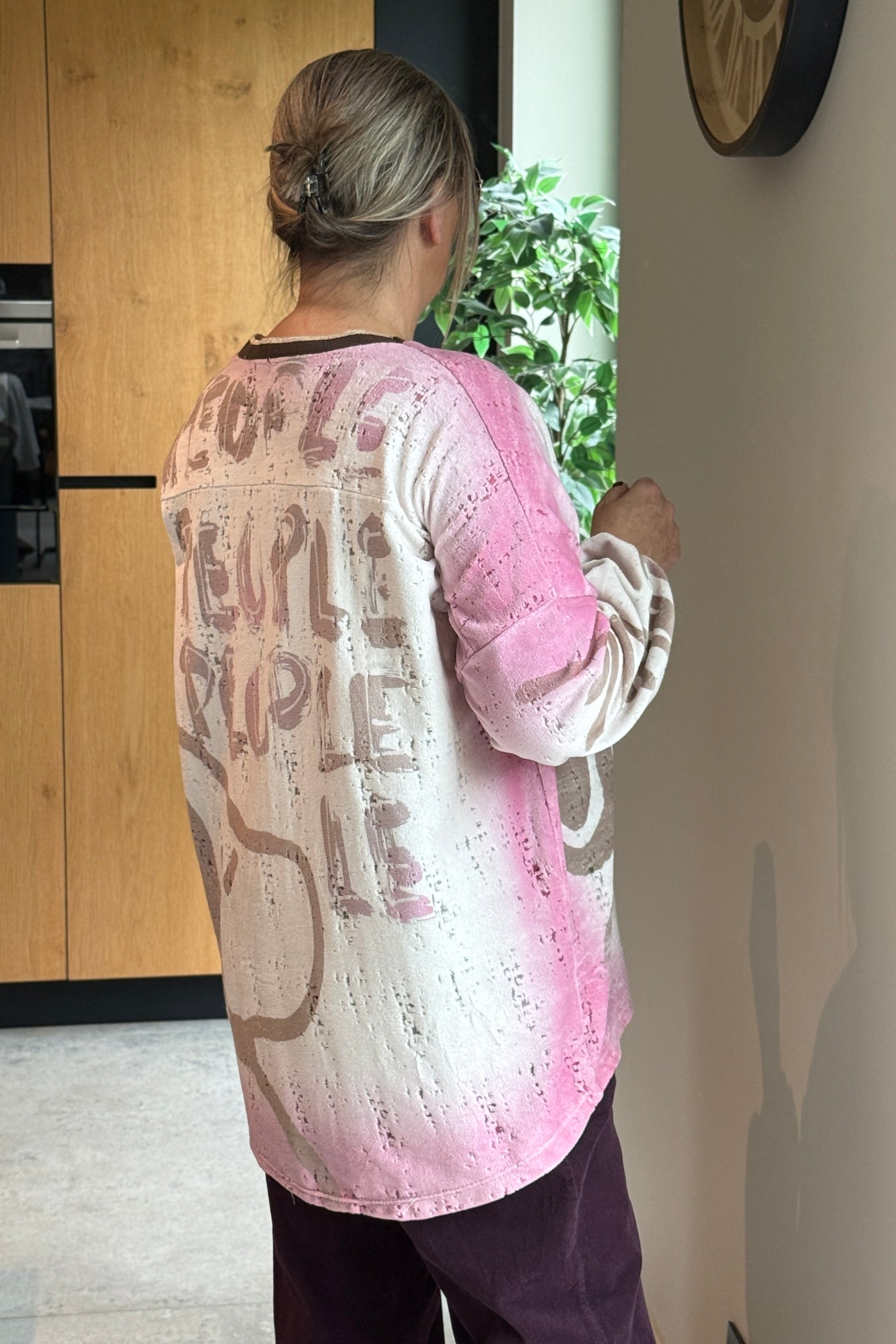 Pull Snoopy Velours Rose GT