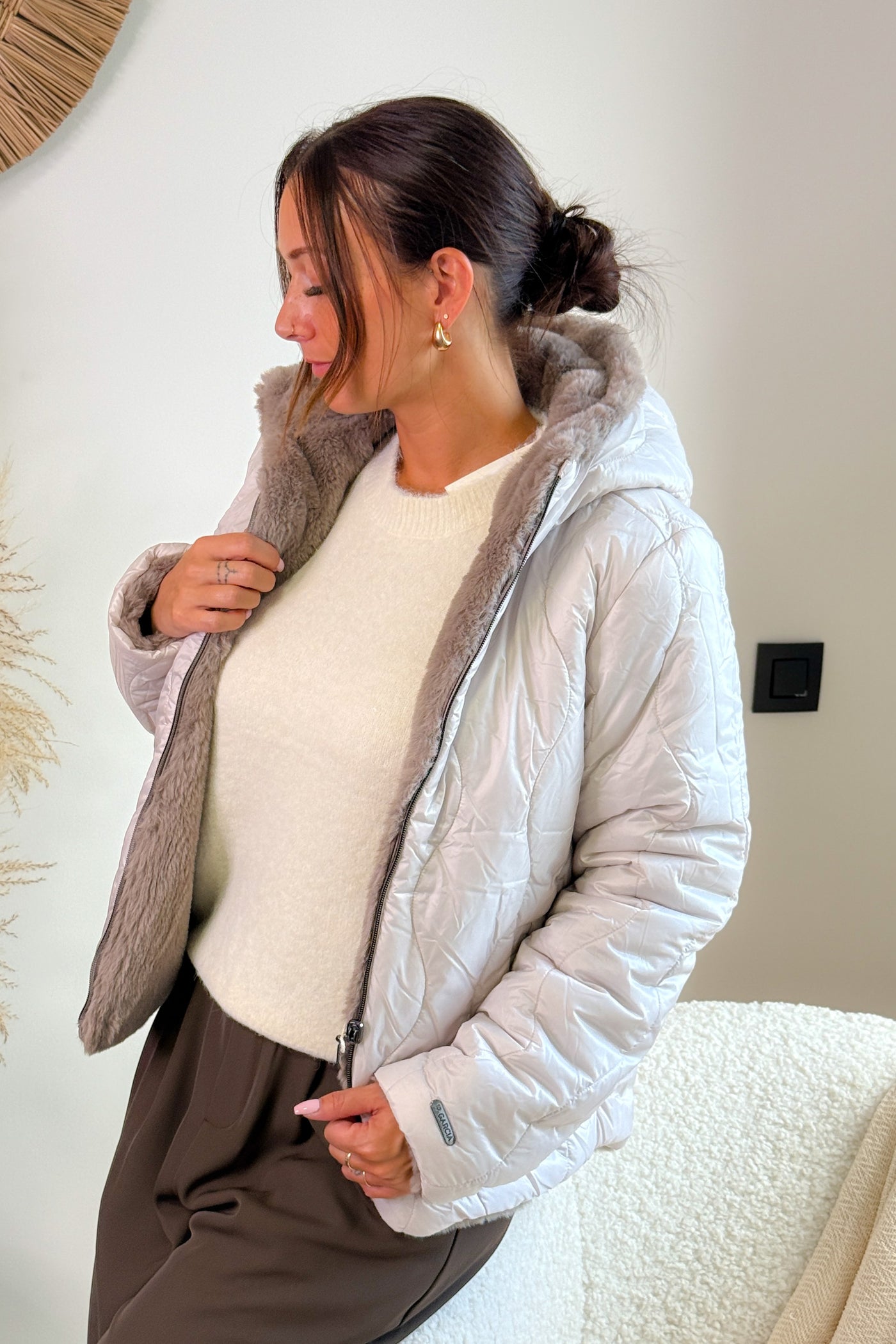 Doudoune Réversible Taupe Garcia (15265204961605)