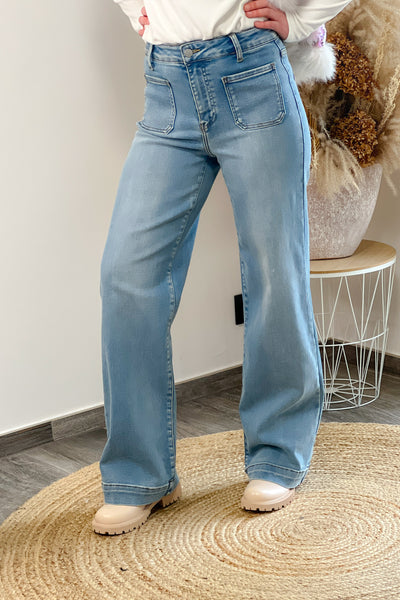 Jeans TOXIK L21282-1 Taille Haute Flare (8812615336261)