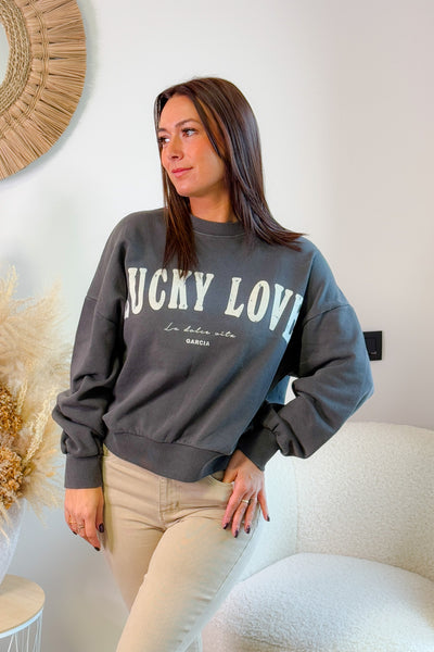 Sweat Lucky Love Gris Anthracite Garcia (14843827126597)