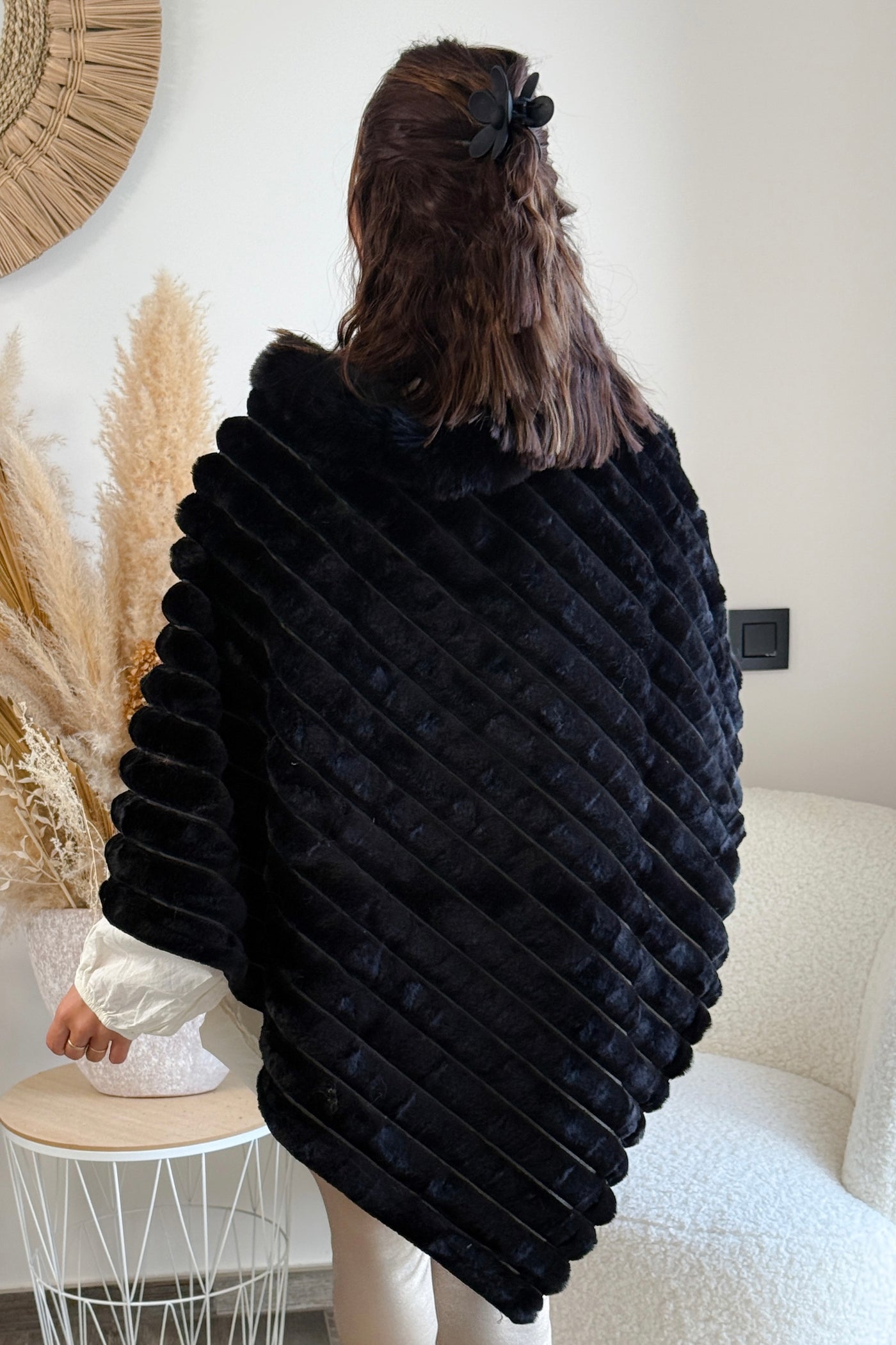 Poncho Odélie Noir (9719363109189)