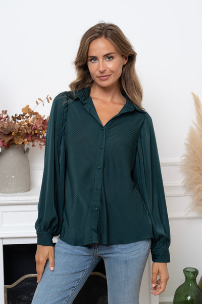 Chemise Kléa Vert Bouteille (9613977518405)