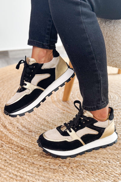 Basket Livia Noir/Doré/Beige (15197612245317)