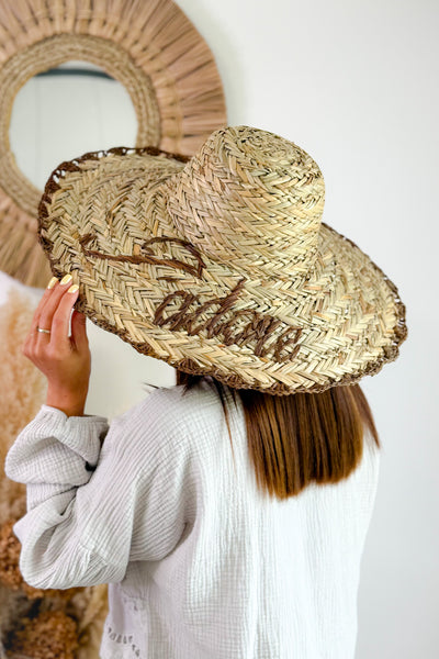 Chapeau En Paille "Jadore" Choco (15055016395077)