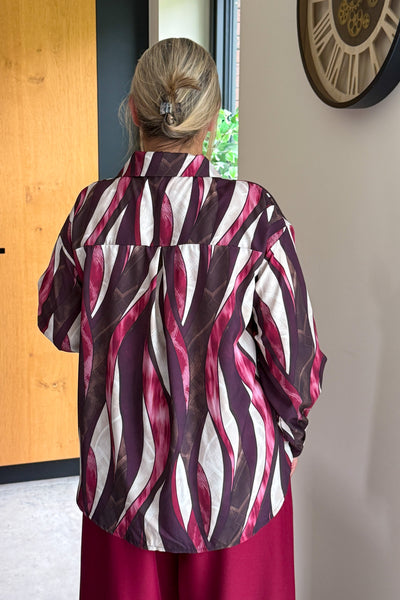 Chemisier Joy Lie De Vin GT