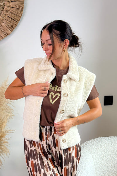 Gilet Sans Manches Esdra Ecru Garcia (15265320829253)