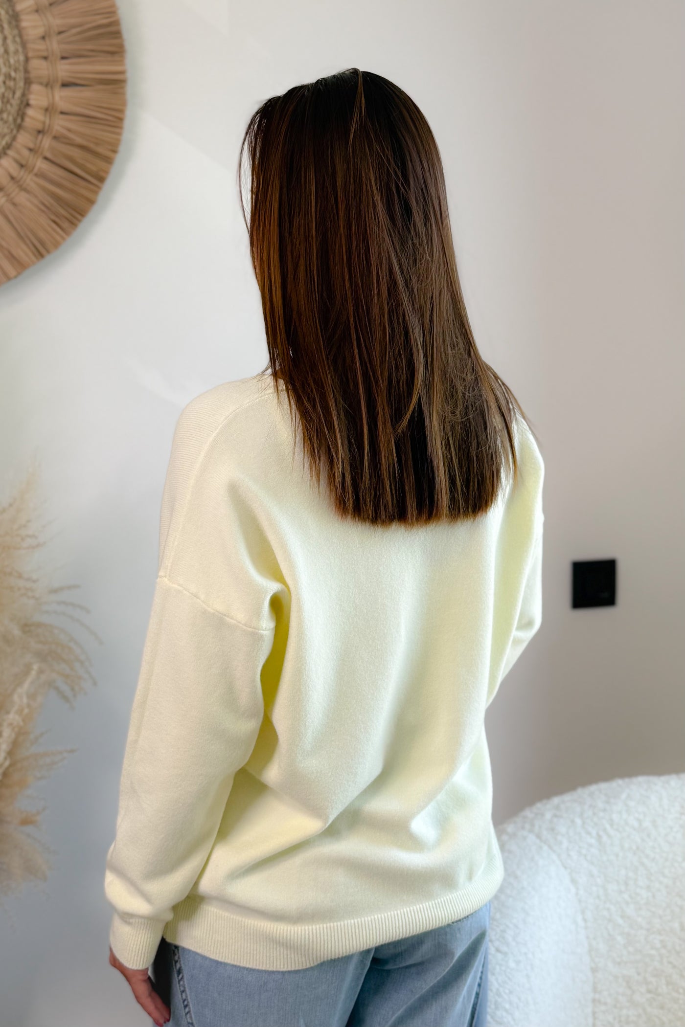 Pull Palmier Jaune Clair (15046803161413)